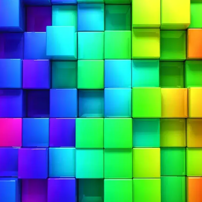 3D Cubes photo booth backdrop