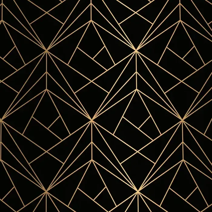 Black & Gold Geometric photo booth backdrop