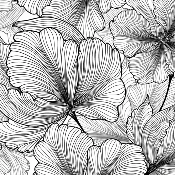 Black & White Floral photo booth backdrop
