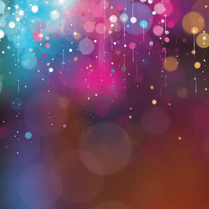 Colorful Bokeh photo booth backdrop