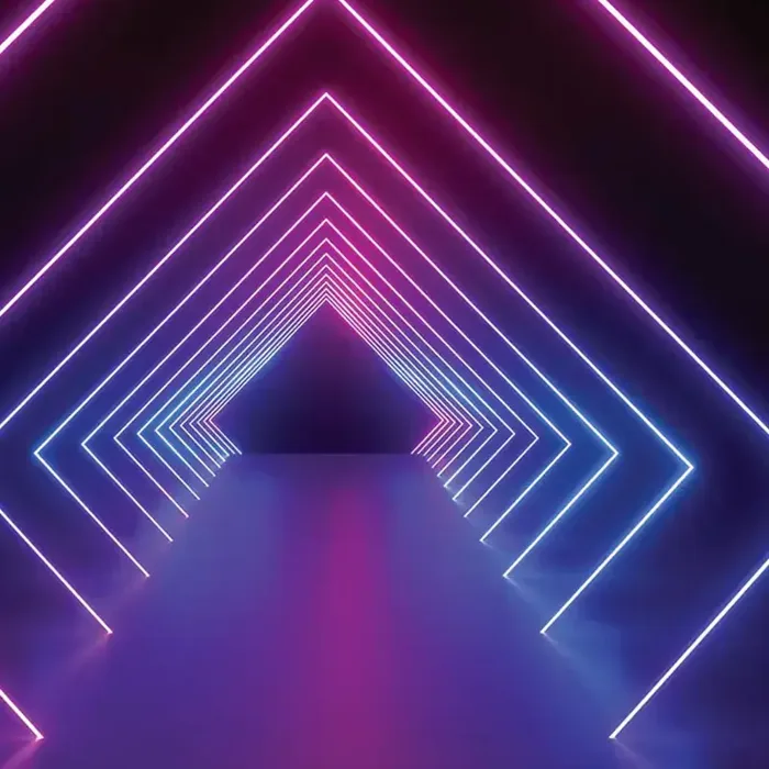 Neon Light Tunnel photo booth backdrop
