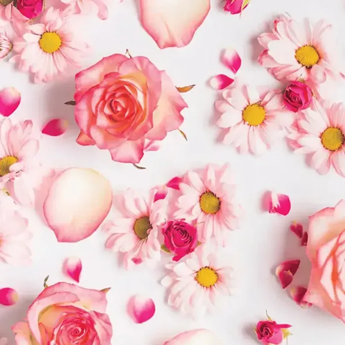 Pink Flowers photo booth backdrop